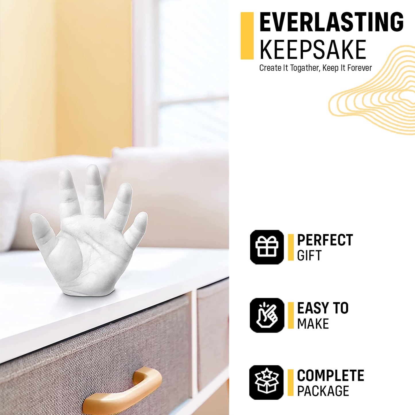 Kraftify™ Baby One Hand & Foot Casting Kit - (Only Powders)