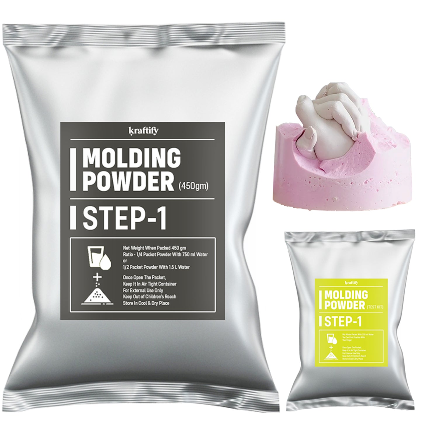 Kraftify™ Molding Powder for Hand & Foot Casting - (Only Powder)