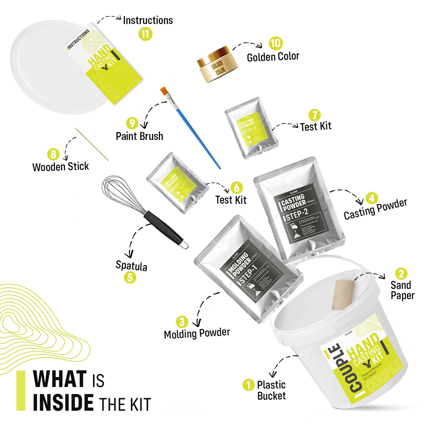 Kraftify™ Couple Hand Casting Kit - (Full Kit)